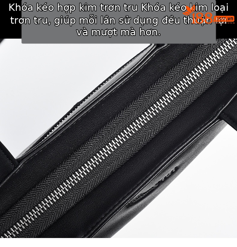 Túi xách công sở nam da bò đầu 15 inch phong cách đơn giản sức chứa lớn chi tiết 18