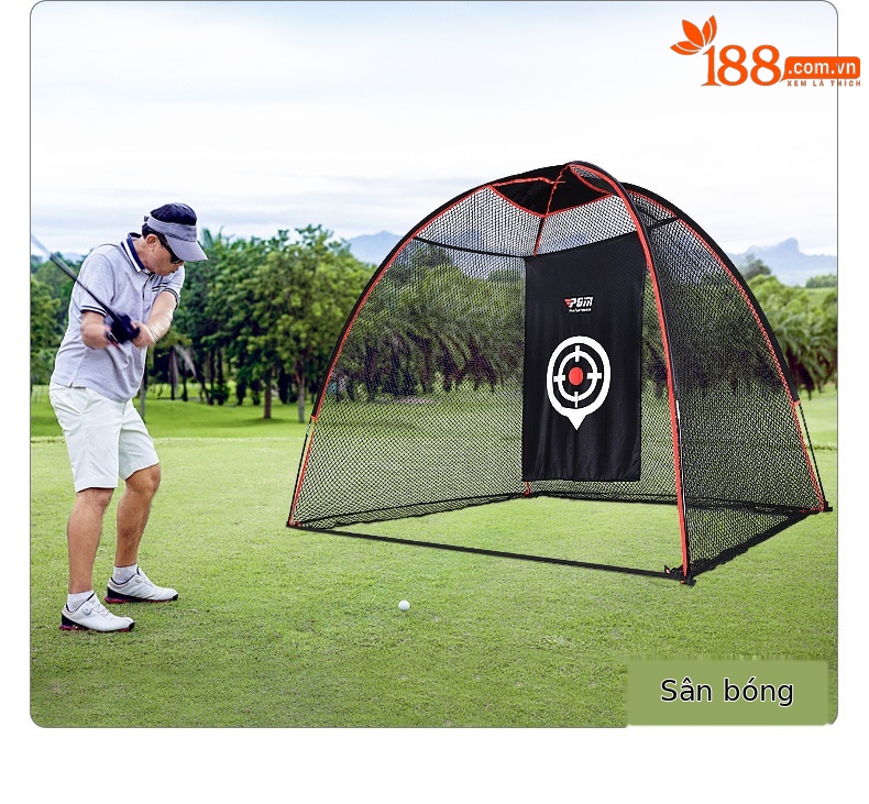 Lưới tập golf trong nhà PGM khung sợi thủy tinh 3x2x1.6m — LXW026-Mạng thực hành đơn, DJD002 pad 1 * 1.25M phiên bản thường chi tiết 7