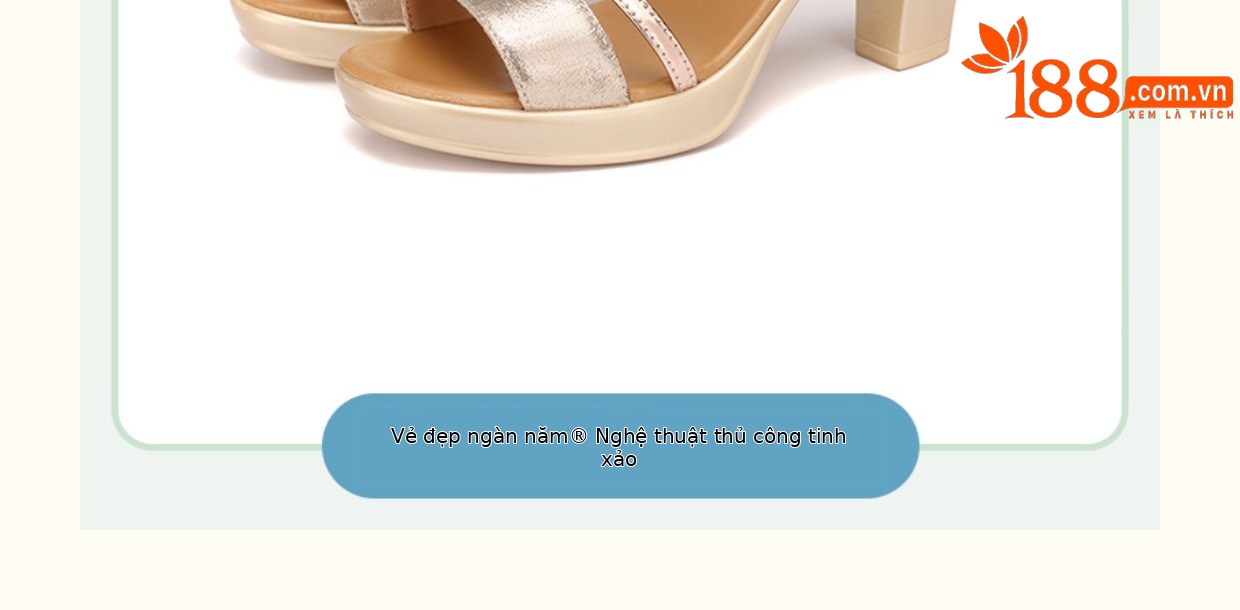 Dép sandal nữ quai chữ V đế xuồng gót thô 8 cm mùa hè 2025 — Bạc 8cm, Màu đỏ 8cm, Màu đen 8cm, Màu vàng 8cm chi tiết 20