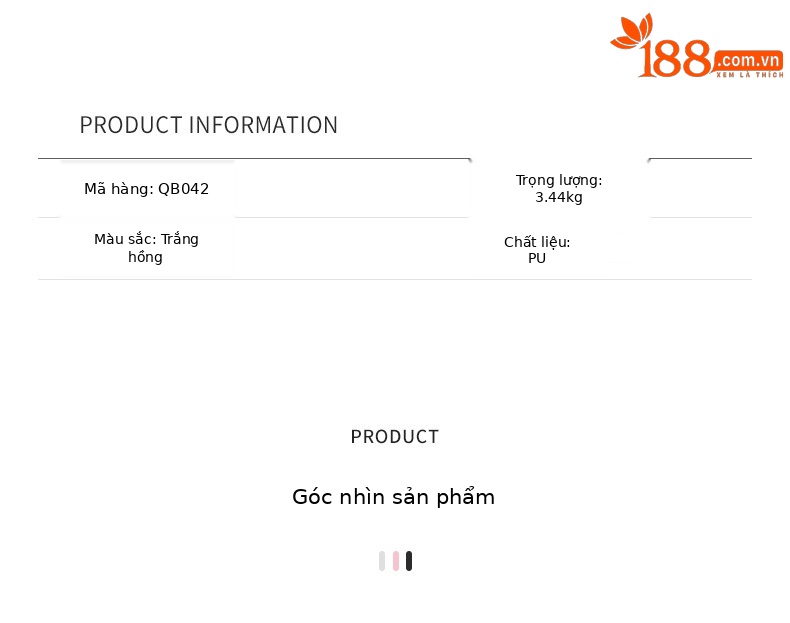 Túi golf PGM tiêu chuẩn nữ nhẹ, chất liệu PU, kích thước 123x22x35 cm — QB042-Trắng hồng, QB042-Màu xanh trắng chi tiết 9