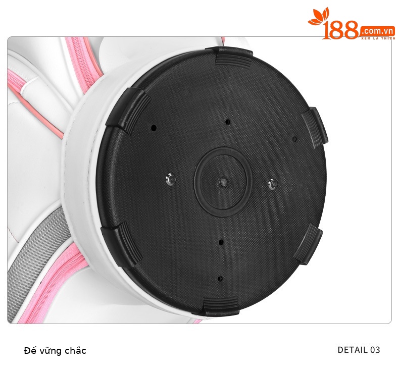 Túi golf PGM tiêu chuẩn nữ nhẹ, chất liệu PU, kích thước 123x22x35 cm — QB042-Trắng hồng, QB042-Màu xanh trắng chi tiết 17