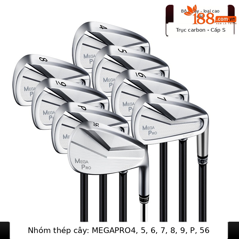 Bộ gậy sắt golf PGM rèn mềm độ phục hồi cao mặt đánh rỗng thiết kế lưng thấp — MTG036-(Bộ cột sắt) Lớp S, MTG036-(nhóm sắt) R cấp, MTG036-(Bộ cột sắt) SR cấp, MTG036-(Bộ cột sắt) Thép cấp