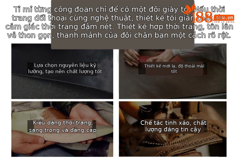 Sandal nữ đế dày da bò thật, mũi bít lỗ, gót thấp đi hè — Màu nâu chi tiết 16