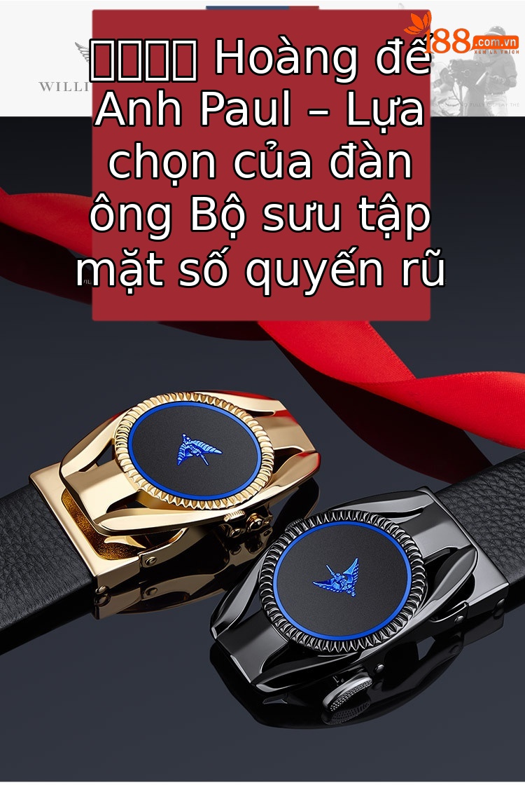 Thắt lưng da bò nam khóa tự động Đế Vương Paul phong cách công sở — 120cm, 130cm, 110cm, 125cm chi tiết 1