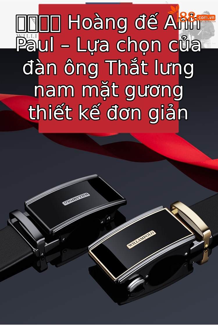 Thắt lưng nam da bò hai lớp khóa tự động Emperor Paul cao cấp — 120cm, 130cm, 110cm, 125cm chi tiết 1