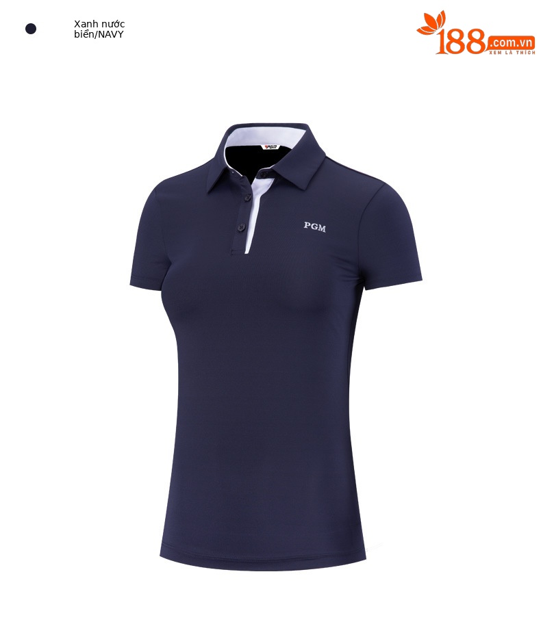 Áo thun golf nữ ngắn tay cổ tròn, chất liệu thun thể thao nhanh khô — YF486-màu xanh nước biển, YF486-màu tím, YF486-Màu xanh nhạt, YF486-màu trắng chi tiết 11