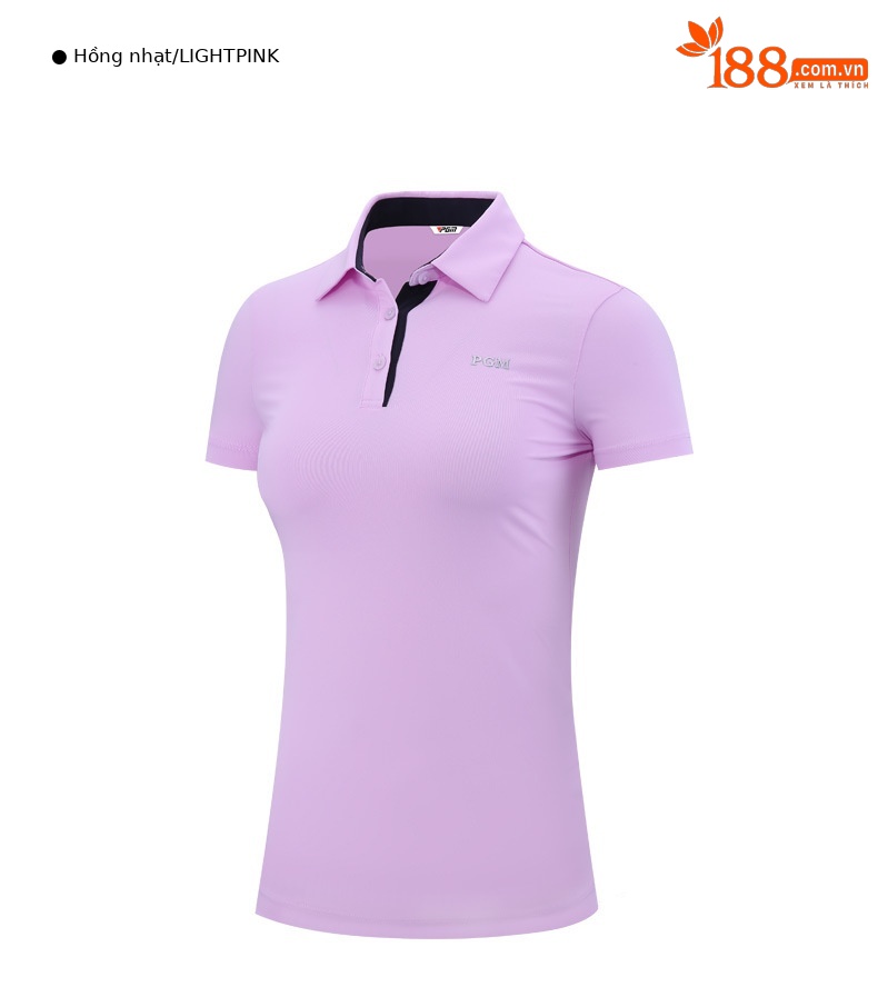 Áo thun golf nữ ngắn tay cổ tròn, chất liệu thun thể thao nhanh khô — YF486-màu xanh nước biển, YF486-màu tím, YF486-Màu xanh nhạt, YF486-màu trắng chi tiết 15