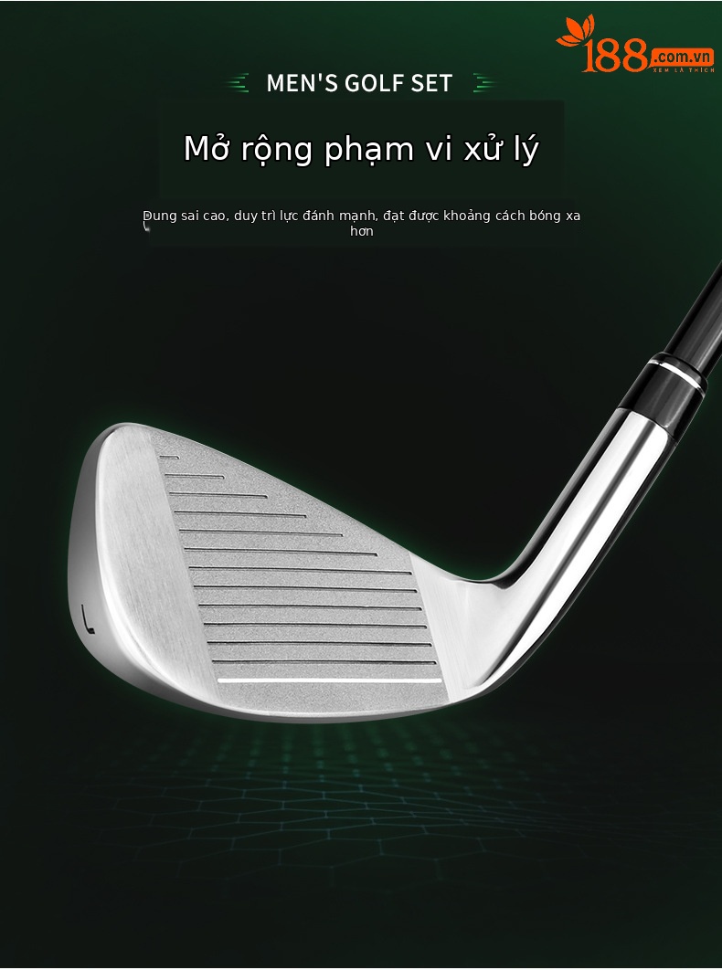 Gậy sắt golf số 7 PGM RIO thép không gỉ, thân carbon siêu nhẹ, đầu gậy rộng dễ đánh — TIG040 (lớp R) nam tay phải thanh Carbon số 7 sắt, TIG040 (Cấp S) nam tay phải thanh Carbon số 7 sắt, TIG040 (Thanh thép) nam tay phải số 7 sắt chi tiết 4