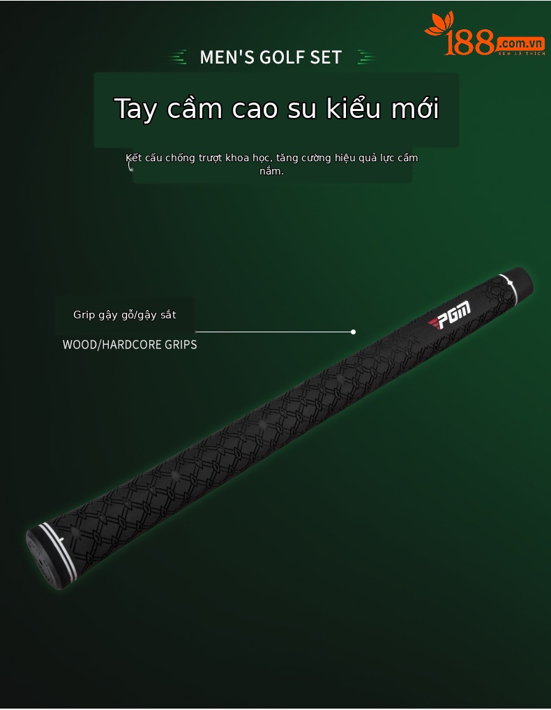 Gậy sắt golf số 7 PGM RIO thép không gỉ, thân carbon siêu nhẹ, đầu gậy rộng dễ đánh — TIG040 (lớp R) nam tay phải thanh Carbon số 7 sắt, TIG040 (Cấp S) nam tay phải thanh Carbon số 7 sắt, TIG040 (Thanh thép) nam tay phải số 7 sắt chi tiết 7