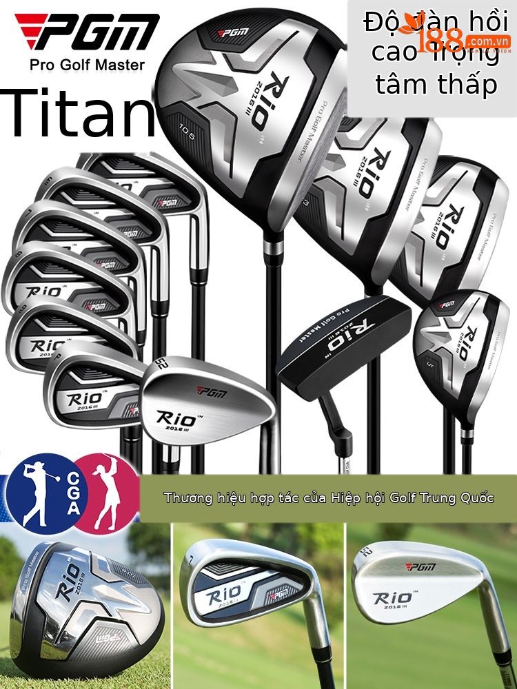 Bộ gậy đánh golf PGM RIO thế hệ thứ ba 12 món cho nam, hợp kim titan và carbon siêu nhẹ — Túi bóng 12 thanh Carbon tay phải nam MTG040 (lớp R), Túi bóng 12 thanh Carbon tay phải nam MTG040 (Lớp S), MTG040-12 thanh thép nam tay phải + túi bóng, MTG040 (lớp R) nam tay phải thanh Carbon 4 + Túi súng