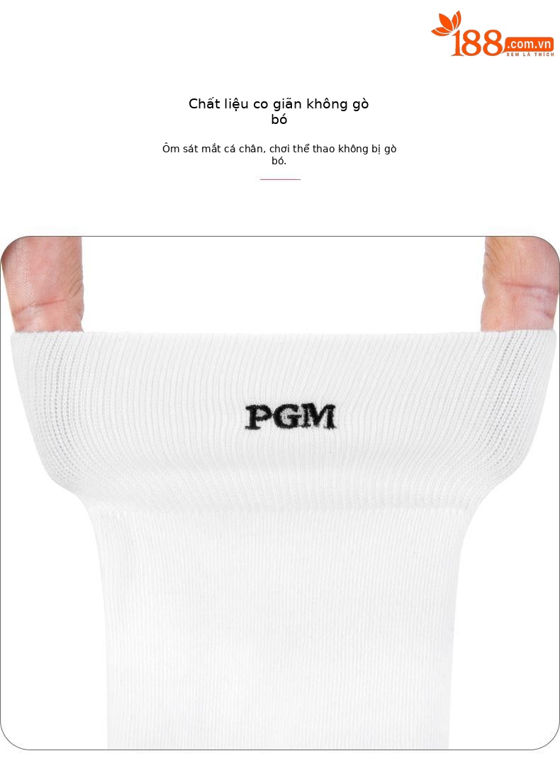 Tất dài quá đầu gối golf nữ PGM đàn hồi cao mùa hè — Một size chi tiết 4