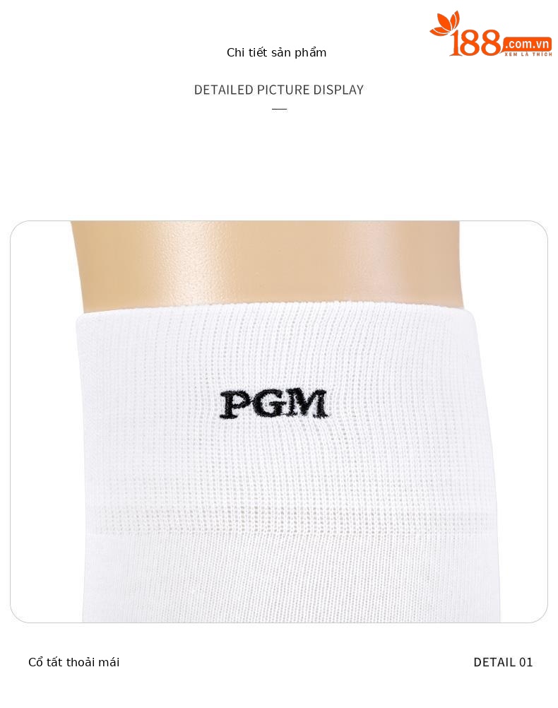 Tất dài quá đầu gối golf nữ PGM đàn hồi cao mùa hè — Một size chi tiết 14