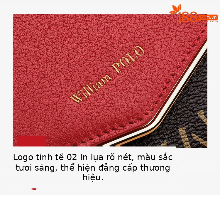 Ví nữ Emperor Paul nhiều thẻ khóa tháp thời trang chi tiết 6