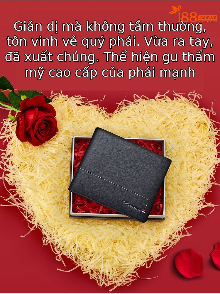 Ví nam da bò Emperor Paul phong cách công sở thời trang chi tiết 4