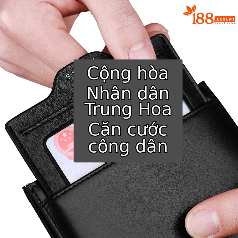 Ví nam ngắn da bò thật Hoàng Đế Paul – gập mini đựng tiền xu và giấy phép lái xe