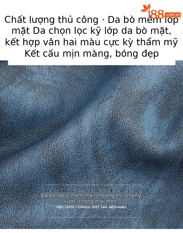 Ví nam da thật Emperor Paul dáng dài nhiều khe thẻ chi tiết 4