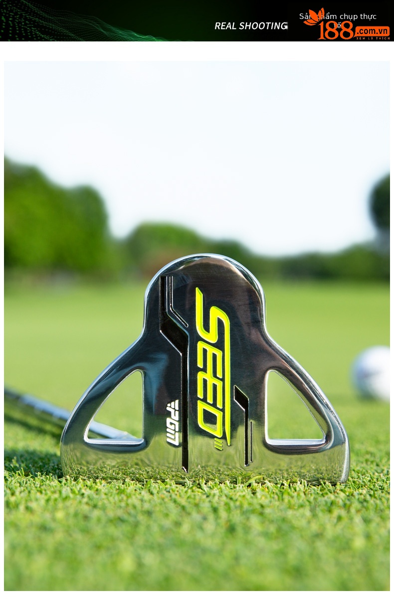 Gậy putt golf thiếu niên PGM SEED III bằng thép không gỉ, dài 26–33 inch — 130 xanh đen 26 inch-137cm, 27.5 inch màu xanh đen 137-145cm, 29 inch đen xanh 145-152cm, 30.5 inch màu xanh đen 152-160cm chi tiết 3