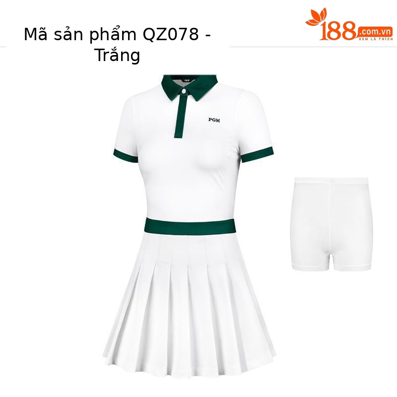 QZ078-Trắng (với quần trắng)