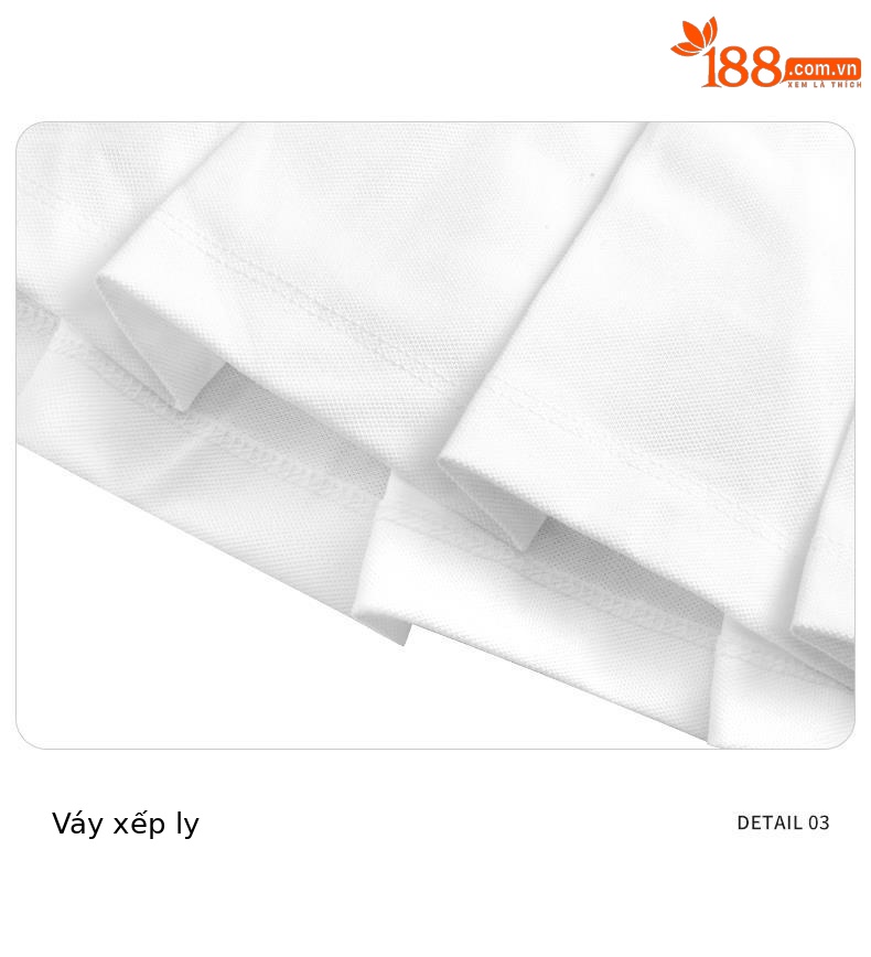 Váy golf nữ xếp ly ôm dáng phối quần short chống hở — QZ078-Trắng (với quần trắng), QZ078-Đen (với quần đen) chi tiết 18
