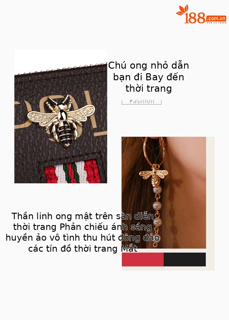 Ví cầm tay nữ nhiều khe thẻ PVC khóa kéo Emperor Paul chi tiết 5