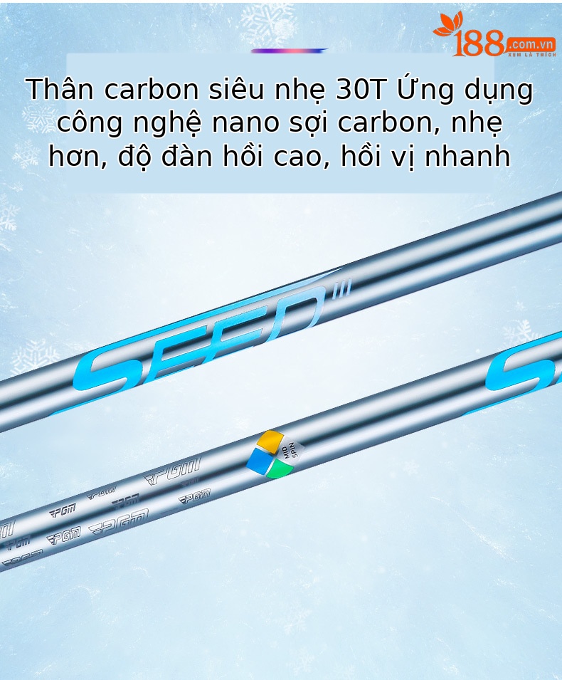 Bộ gậy golf thiếu niên PGM chứng nhận R&A USGA dành cho bé gái – hợp kim titan — 14 thanh carbon cao 168-175cm, 14 thanh carbon cao 160-168cm, 14 thanh carbon cao 152-160cm, 14 thanh carbon cao 145-152cm chi tiết 11