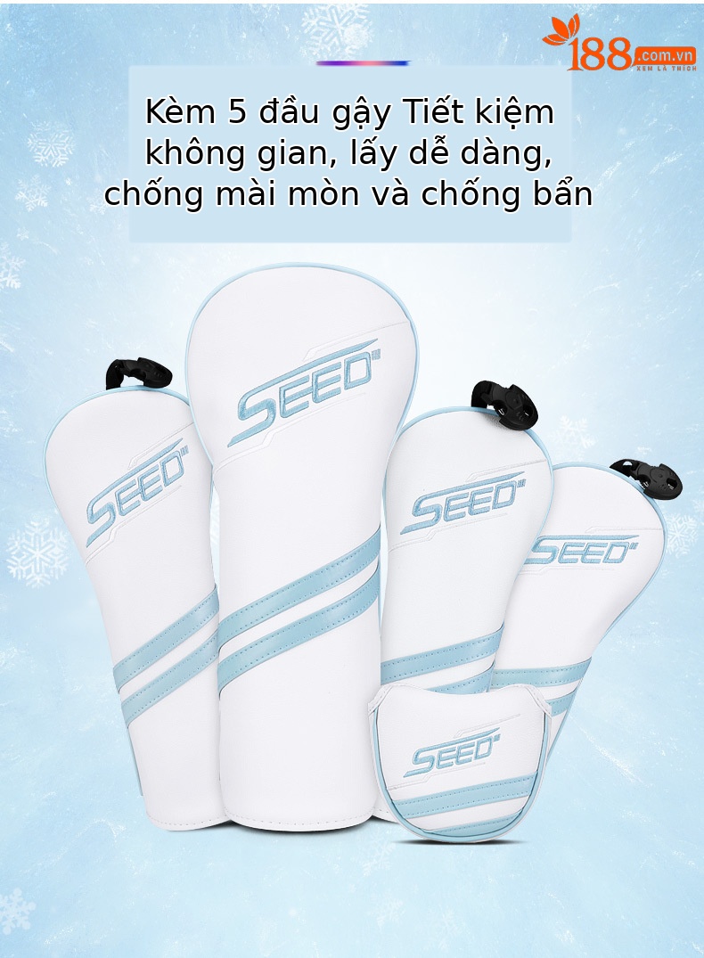 Bộ gậy golf thiếu niên PGM chứng nhận R&A USGA dành cho bé gái – hợp kim titan — 14 thanh carbon cao 168-175cm, 14 thanh carbon cao 160-168cm, 14 thanh carbon cao 152-160cm, 14 thanh carbon cao 145-152cm chi tiết 12