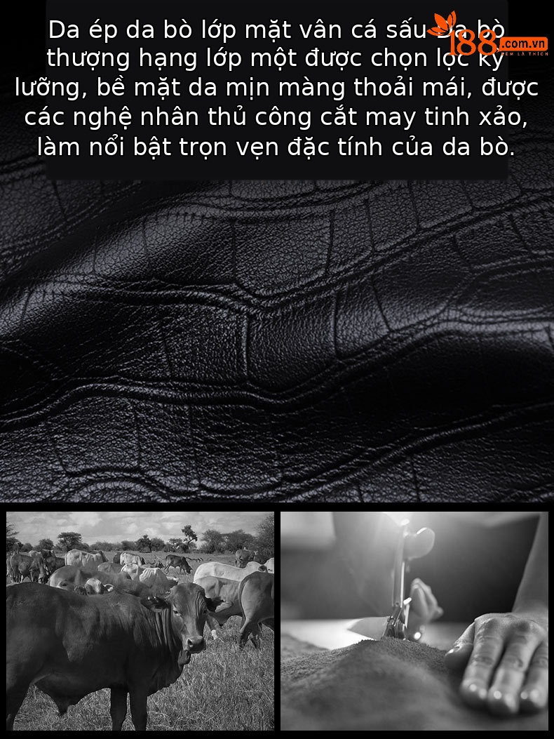 Ví card holder da bò cao cấp Emperor Paul nhiều ngăn dung tích lớn chi tiết 6