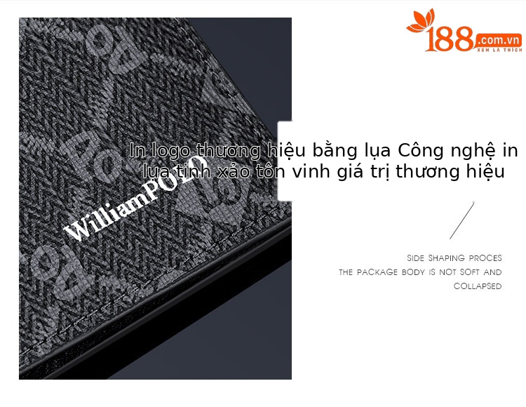 Ví nam dài PVC Emperor Paul nhiều ngăn thẻ phong cách công sở chi tiết 7