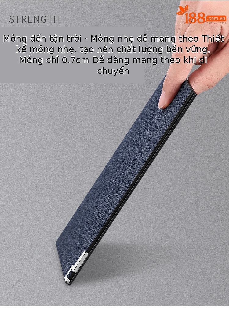 Ví da nam dài nhiều ngăn thẻ mỏng nhẹ cao cấp chi tiết 2