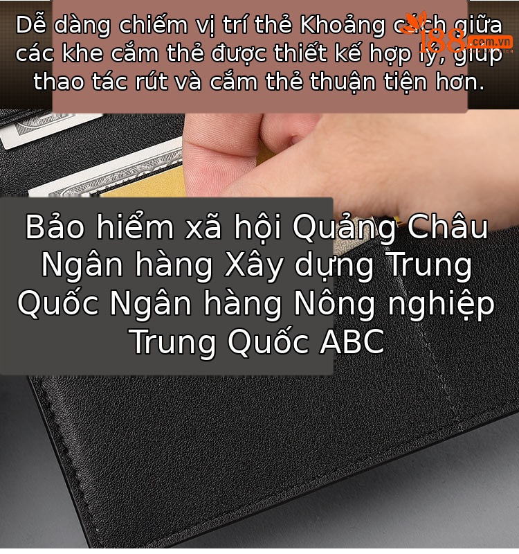 Ví da nam dài nhiều ngăn thẻ mỏng nhẹ cao cấp chi tiết 10