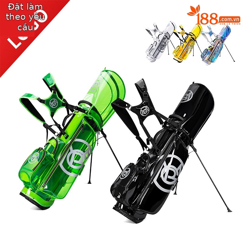 Túi đựng gậy golf PGM trong suốt chống nước, kiểu dáng Hàn Quốc, 127x31x36 cm — Túi bóng giá đỡ QB131 tùy chỉnh