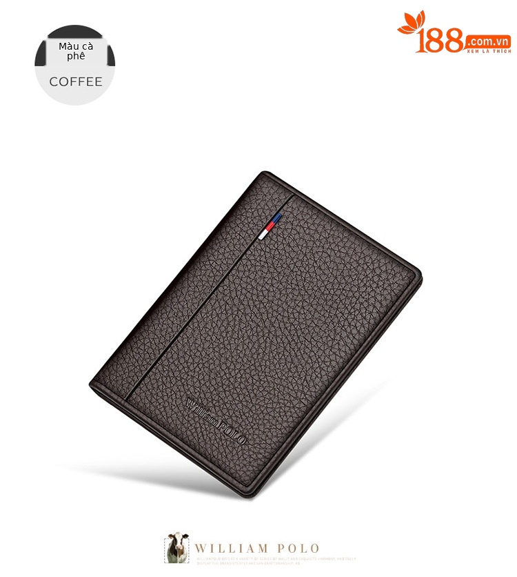 Ví card holder nam da bò Emperor Paul – thẻ đựng thẻ da bò cao cấp chi tiết 11