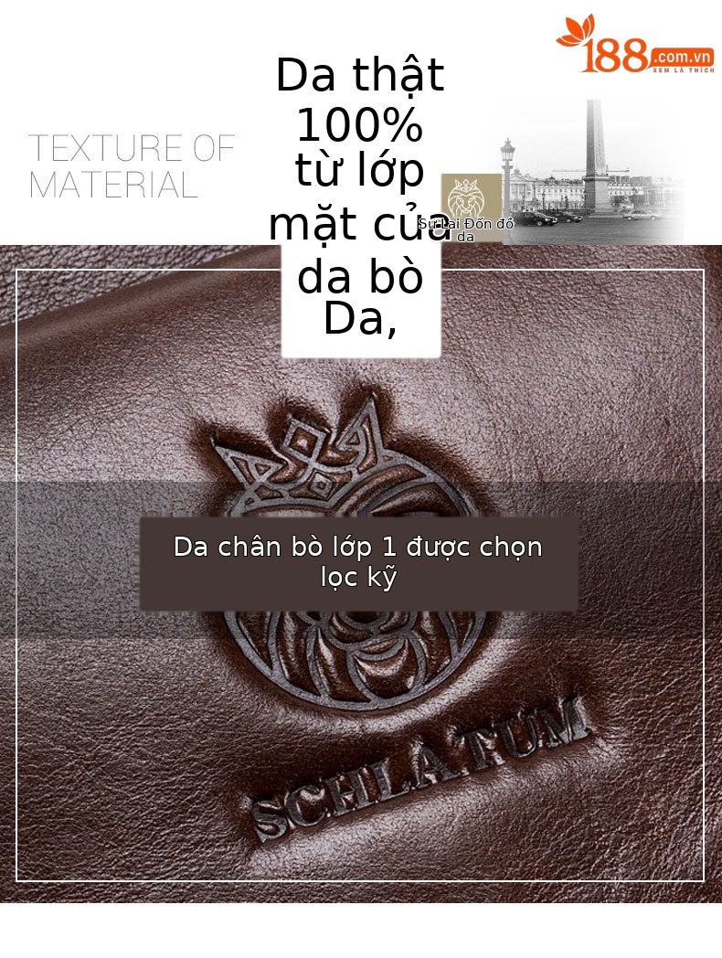 Túi đeo chéo nam da thật phong cách retro Âu Mỹ, có cổng USB, túi đeo ngực một vai — Màu cà phê, Màu đen, Màu xanh xám chi tiết 7