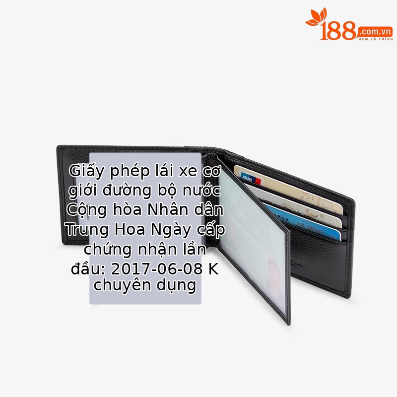Ví da bò nam cao cấp nhiều ngăn thẻ phong cách đơn giản