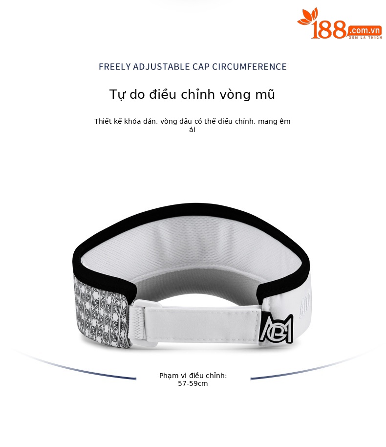 Mũ golf không đỉnh PGM chống nắng nam thoáng khí hút ẩm — MZ045-Đen Trắng, MZ045-màu xám đen, MZ045-in màu đen trắng, Mz040-trắng Đen chi tiết 24