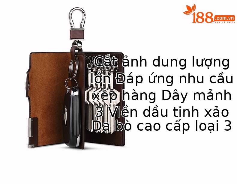 Túi đựng chìa khóa nam da bò thời trang Emperor Paul, phối thông thường chi tiết 12