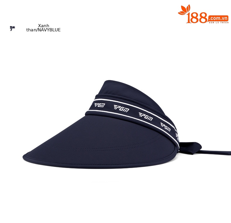 Mũ chống nắng nữ PGM vành rộng 15,8 cm buộc nơ — MZ047-màu xanh nước biển, MZ047-màu trắng, MZ047-màu hồng chi tiết 17
