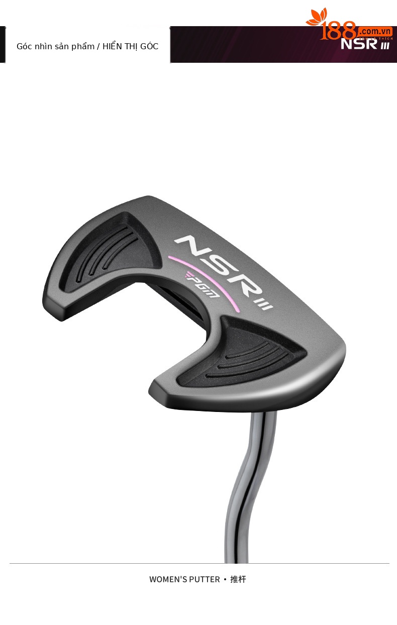 Gậy putter golf nữ PGM NSR 3 thế hệ tay phải thép không gỉ — TUG041-[đen hồng] tay phải của phụ nữ, TUG041-[Pink Gold] Tay phải của phụ nữ chi tiết 9