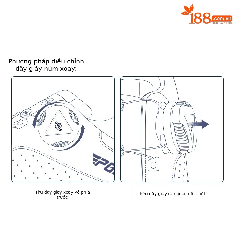 Giày golf PGM dây núm, đế mềm, đinh chống trượt, thoáng khí — XZ245-màu xanh trắng, XZ245-Trắng Xám chi tiết 5