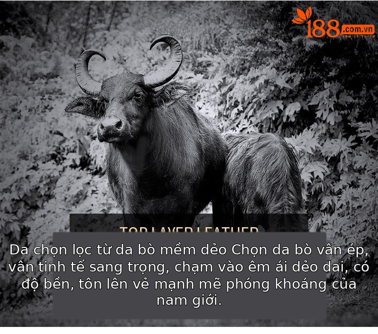 Thắt lưng nam da bò hai lớp khóa tự động Emperor Paul cao cấp họa tiết chữ cái — 120cm, 130cm, 110cm, 125cm chi tiết 6