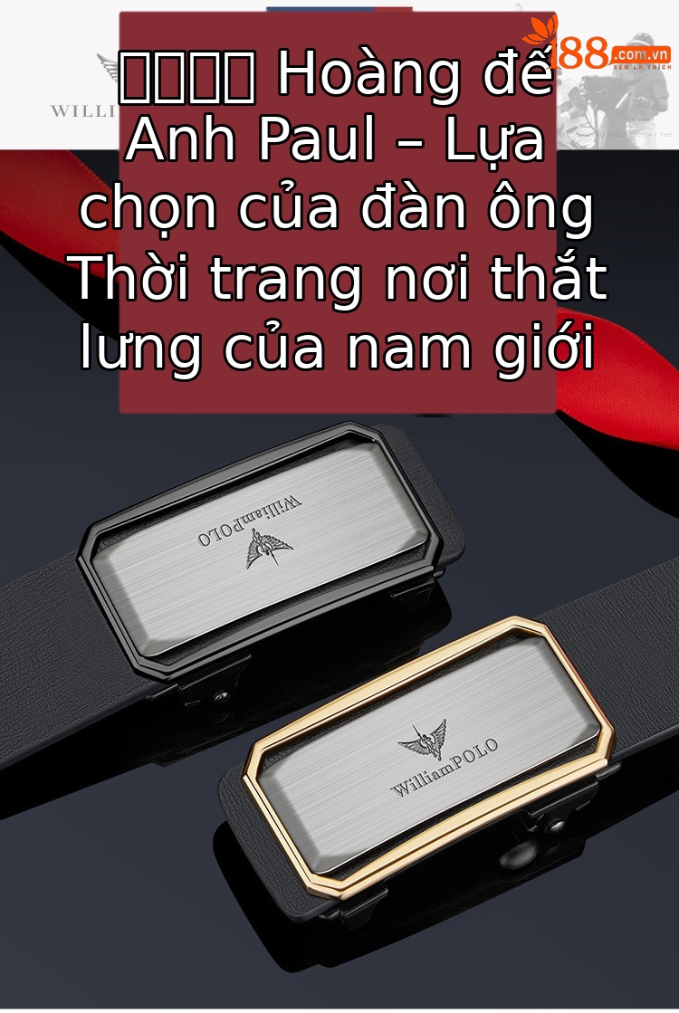 Thắt lưng nam da bò hai lớp tự động khóa pin Emperor Paul thời trang công sở — 120cm, 130cm, 110cm, 125cm chi tiết 1