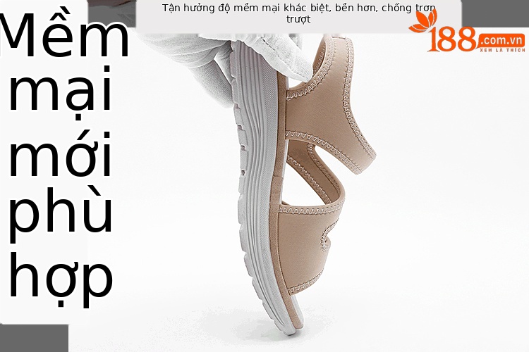 Dép sandal nữ da thật đế xuồng thể thao khóa dán mùa hè 2026 — Màu đen, Siêu nhẹ/thoải mái/chống trượt/sau khi bán lẻ, Màu mơ chi tiết 2