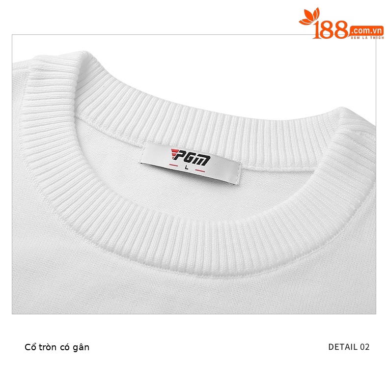 Áo len Golf PGM dệt kim dài tay giữ ấm chống gió — YF502-màu trắng, YF502-Màu xanh nhạt, YF502-Đen chi tiết 19