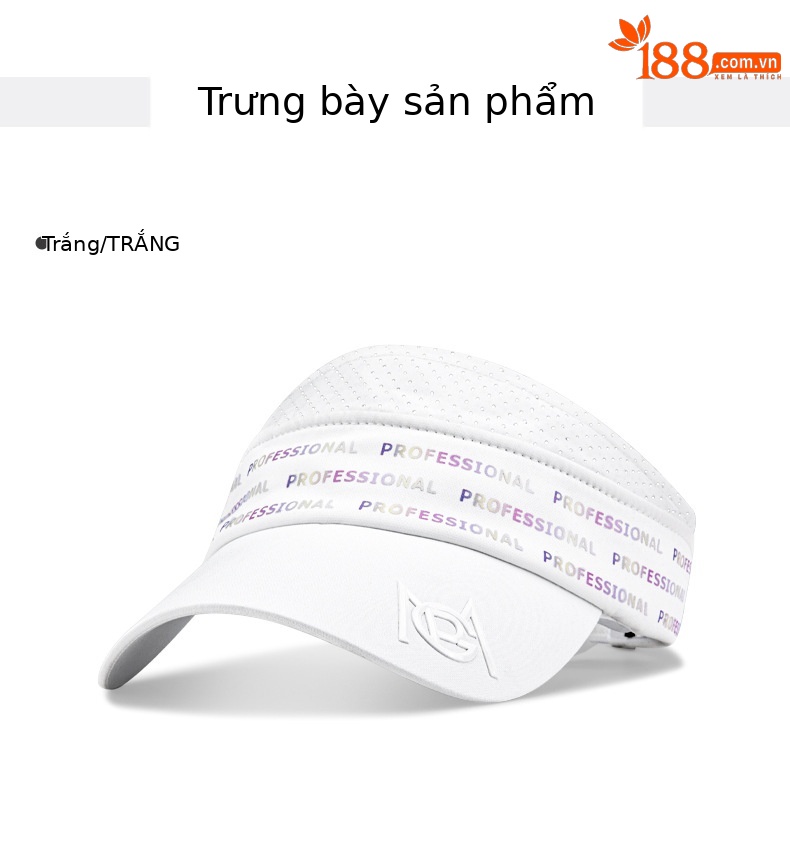 Mũ golf nữ không đỉnh PGM chống nắng, thoáng khí, hút ẩm, vành dài 7.3 cm — MZ046-[Trắng] nữ mũ không mui thoáng khí, MZ046-[màu xanh nước biển] nữ mũ không mui thoáng khí chi tiết 11