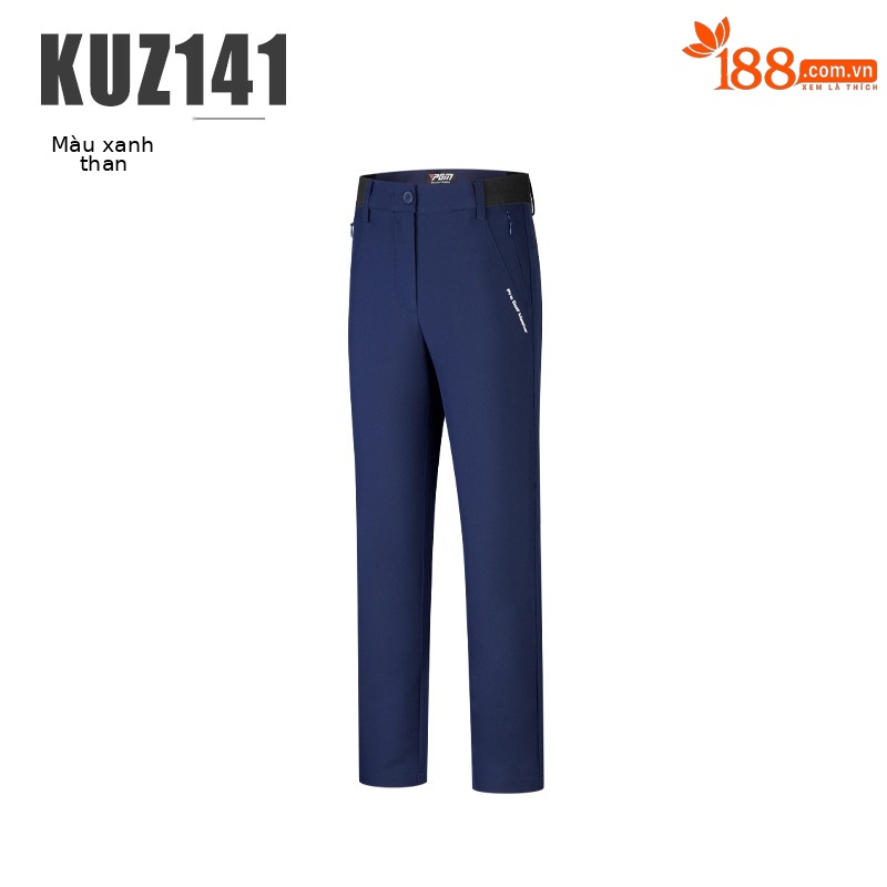 Quần dài thể thao golf trẻ em co giãn vải chức năng — KUZ141-màu xanh hải quân, KUZ141-màu trắng, KUZ141-Đen