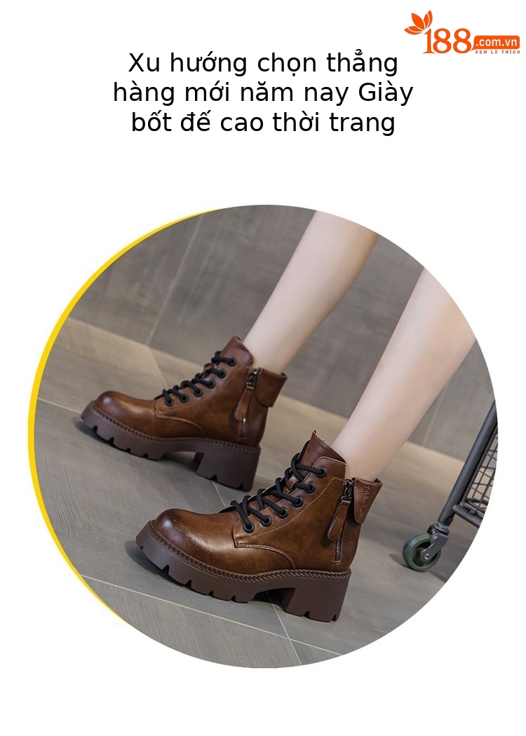 Boot Martin da nữ cổ thấp đế dày phong cách Anh quốc mùa thu đông — M2279-1 màu đen lót nhung, M2279 Màu cà phê lót một lớp, M2279-1 Màu cà phê lót nhung, M2279 màu đen một lớp bên trong chi tiết 2