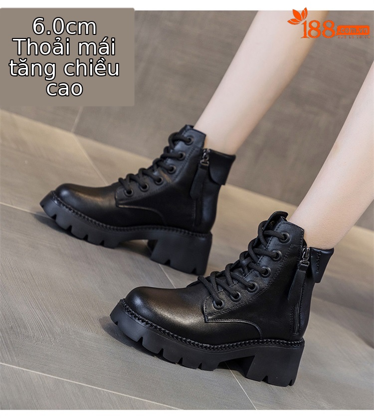 Boot Martin da nữ cổ thấp đế dày phong cách Anh quốc mùa thu đông — M2279-1 màu đen lót nhung, M2279 Màu cà phê lót một lớp, M2279-1 Màu cà phê lót nhung, M2279 màu đen một lớp bên trong chi tiết 5