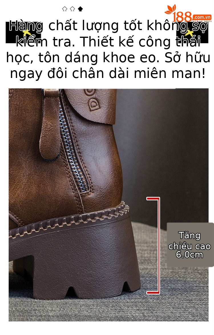 Boot Martin da nữ cổ thấp đế dày phong cách Anh quốc mùa thu đông — M2279-1 màu đen lót nhung, M2279 Màu cà phê lót một lớp, M2279-1 Màu cà phê lót nhung, M2279 màu đen một lớp bên trong chi tiết 6