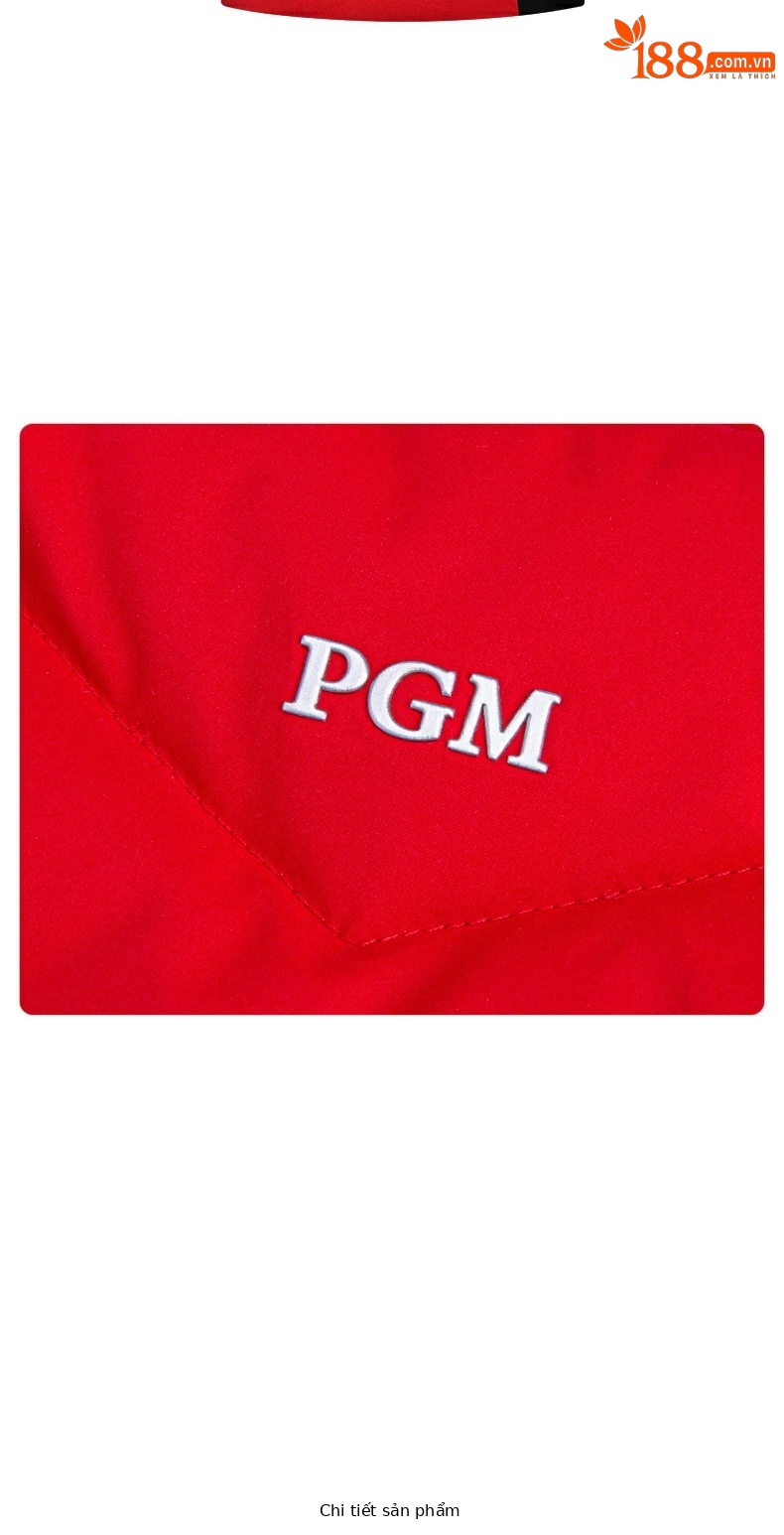 Áo gi lê lông vũ nữ golf PGM chống gió giữ ấm thu đông — YF521-màu đỏ, YF521-màu trắng chi tiết 12