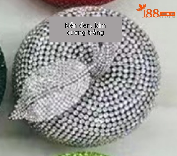 Nền Đen Kim Cương Trắng